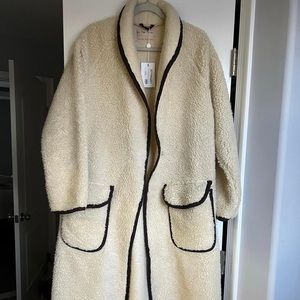 Free People long Sherpa jacket
